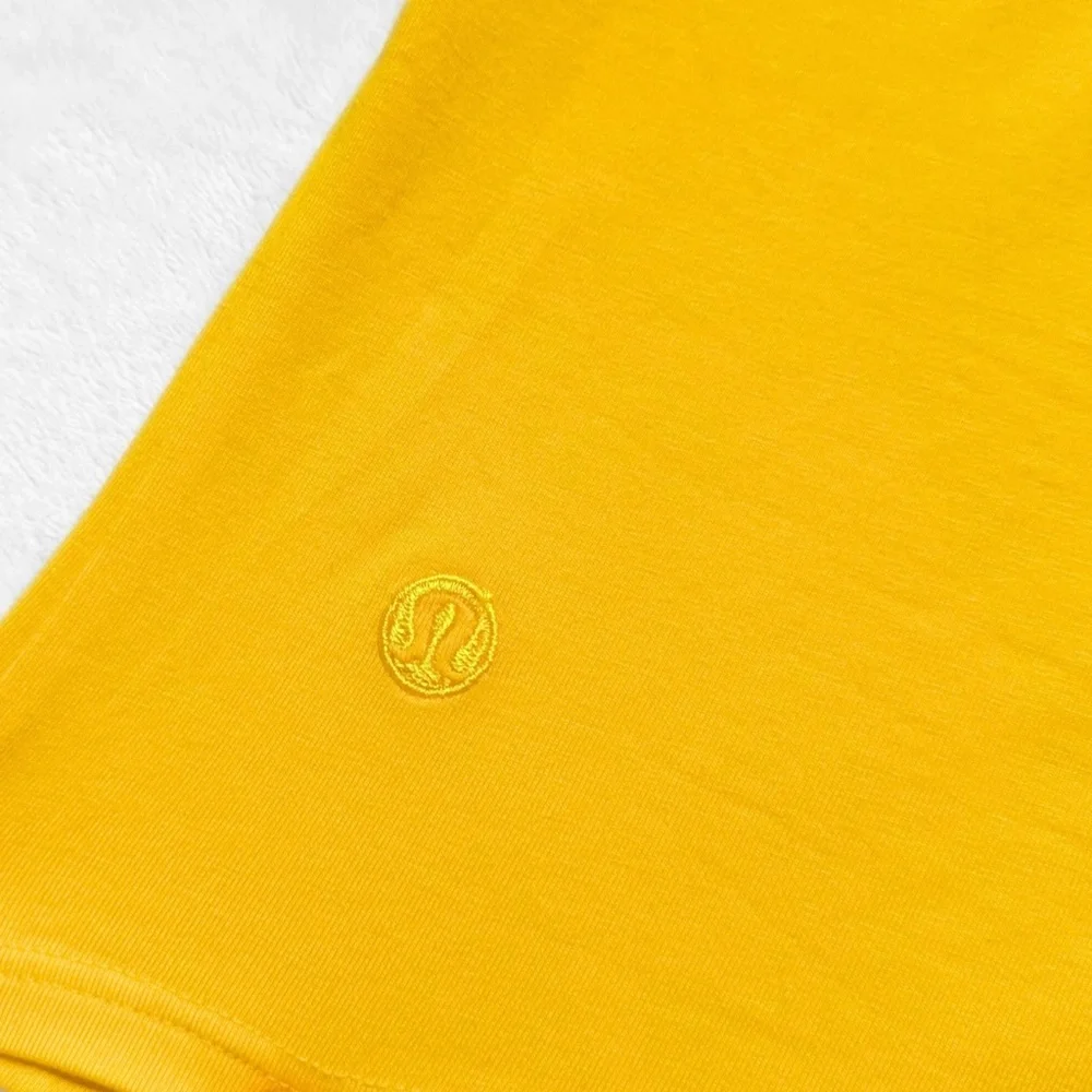 NWT Lululemon Organic Cotton Baby Tee – Yellow – Size S - Picture 4 of 7